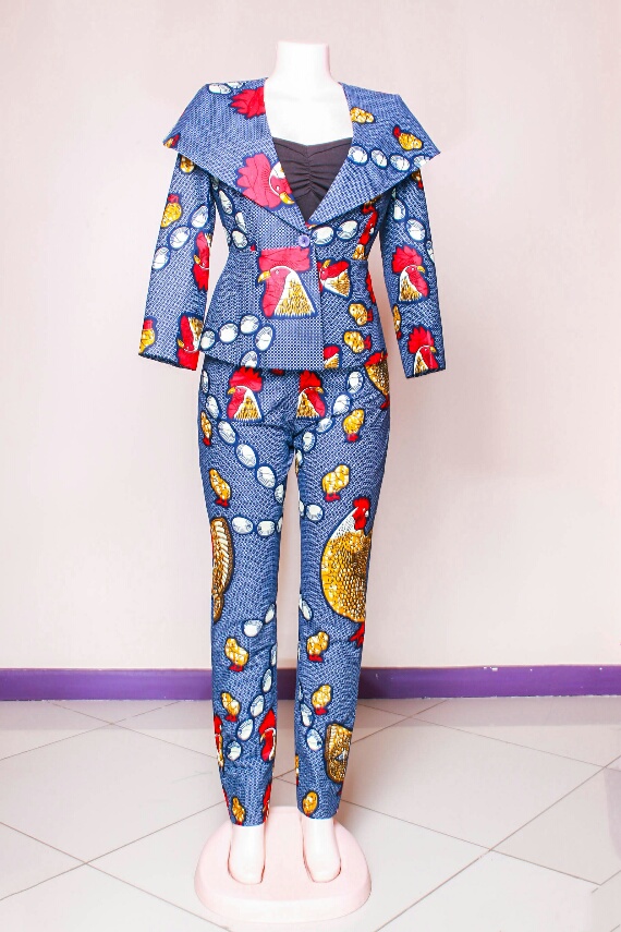 kitenge trouser suit