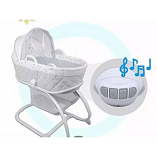 Moses Basket Bassinet Baby Carrier Bedside Crib White Sky Garden