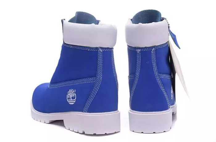 timberland blue and white