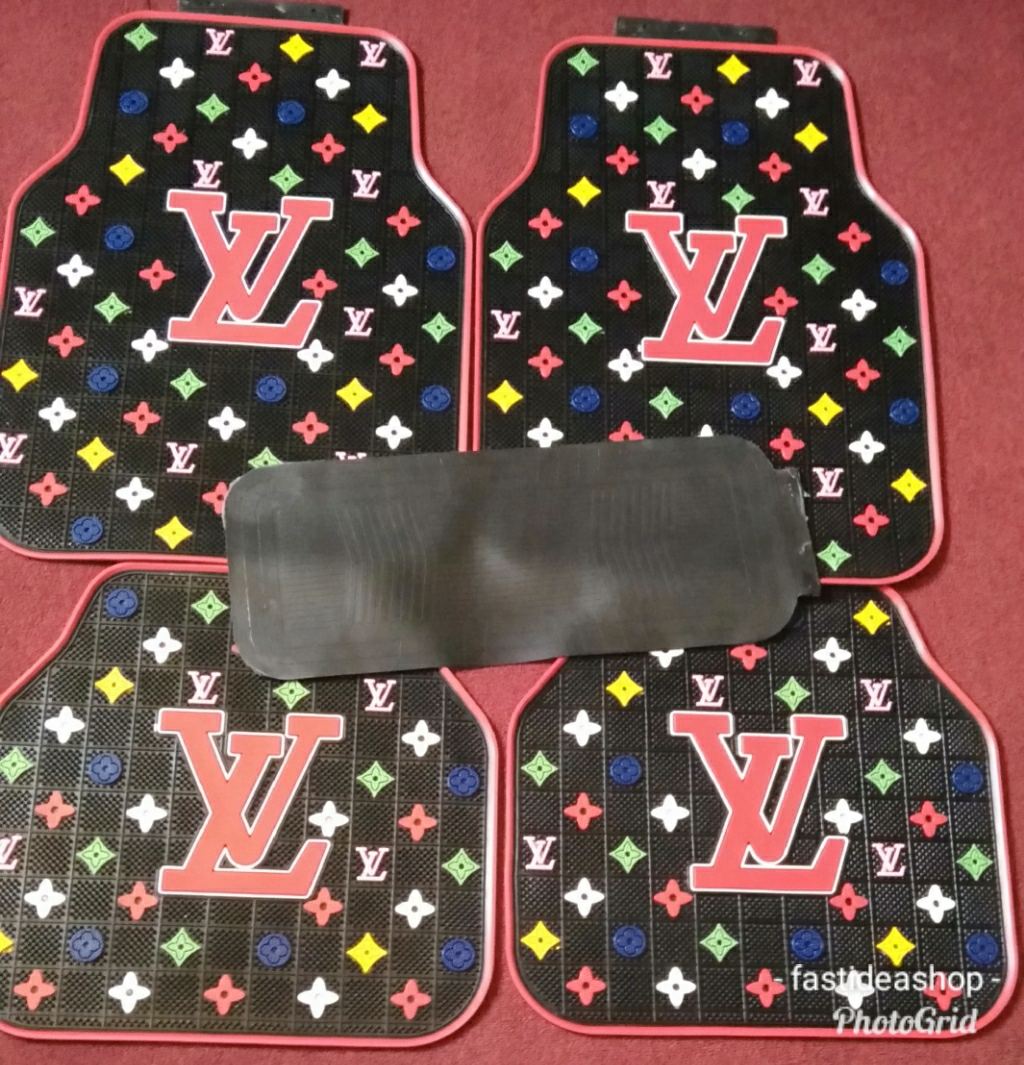 5pcs Louis Vuitton Rubber Car Mats Sky Garden