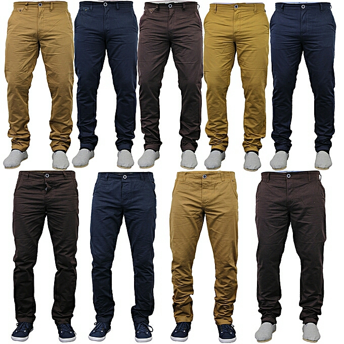 Fashion Soft Khaki Trouser Stretch Slim Fit Casual  Navy Blue  Best Price  Online  Jumia Kenya
