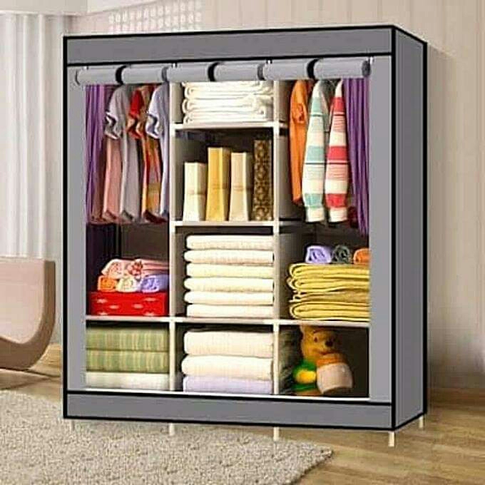 3 Columns Wooden Frames Portable Wardrobes Sky Garden