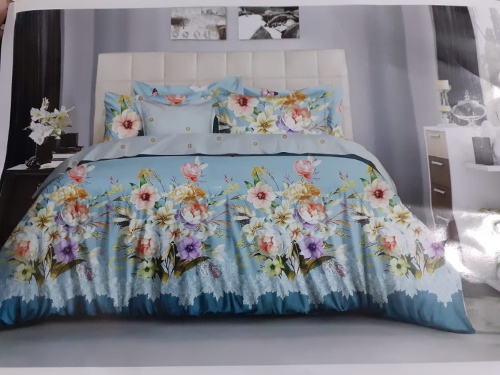 Beautiful Floral Duvet Double Sided Sky Garden