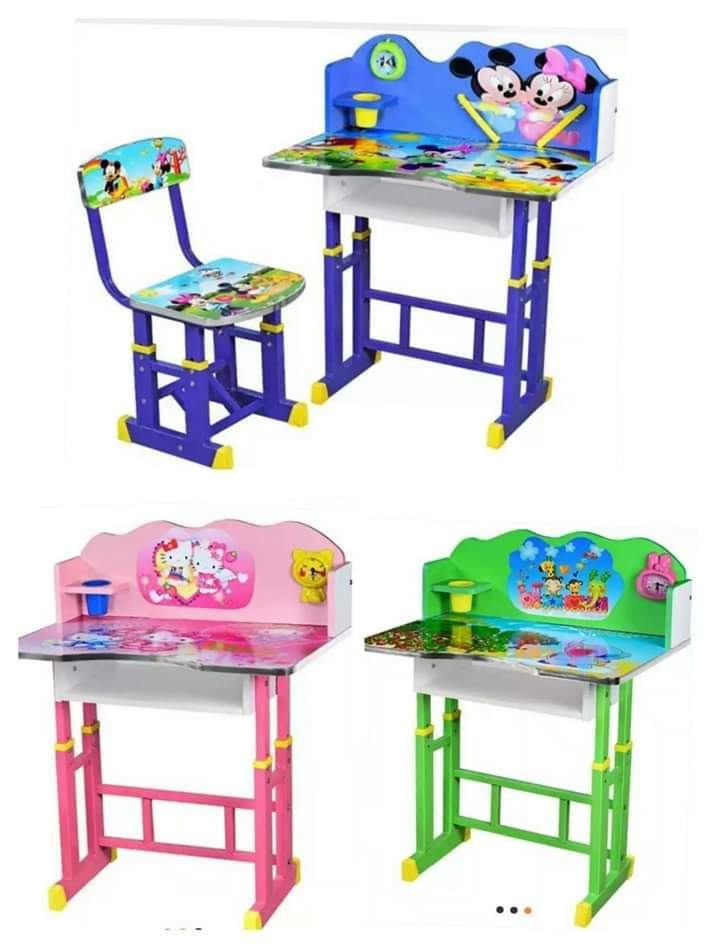 Generic Adjustable Kids Study Desk, Kid Study Desk With Chair