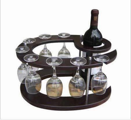 Wooden Wine Glass Holder Sky Garden