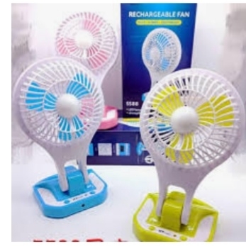 portable mini fan with led light