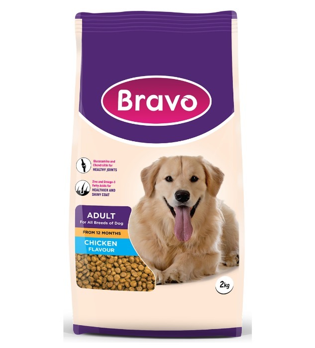 Bravo Adult Dog Food 2Kg - Chicken 