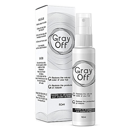 GrayOFF Gray Off Hair Spray Restore Black Hair 