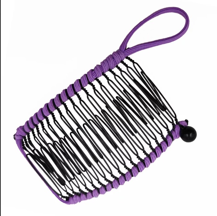 Purple 20 Comb Banana Hair Clip Hairpin 