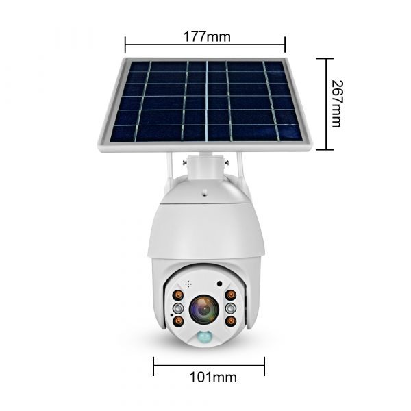 4g solar bullet camera