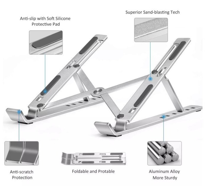 portable aluminium laptop stand