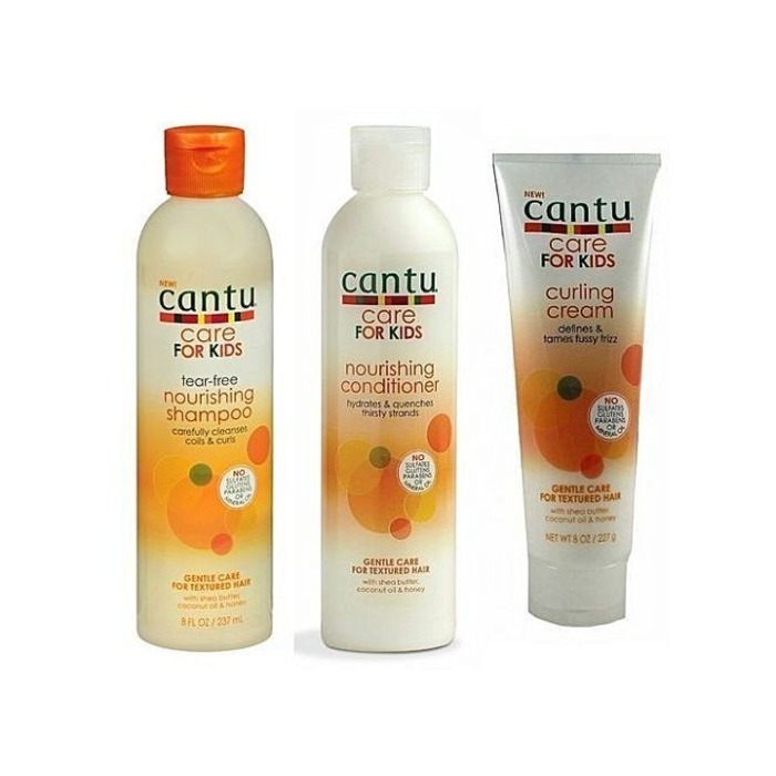 CANTU Baby Hair Care for Kids Nourishing shampoo & Conditioner, Curling  Cream 