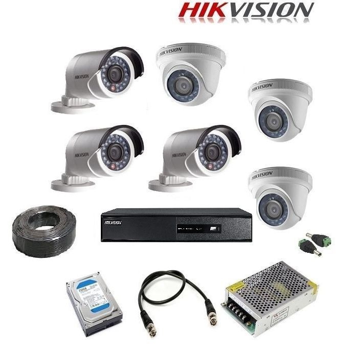 hikvision 6 camera set