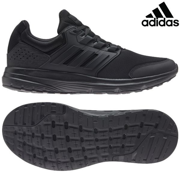 ADIDAS RUNNING SHOES GALAXY 4 MALE ADULT 8 BLACK/WHITE EE7917 | Sky.Garden