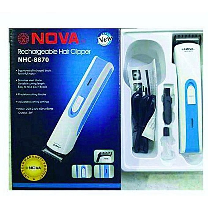 Durable Rechargeable Nova Hair Clipper and Trimmer 