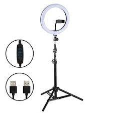 14 inch Adjustable Circle Light with Extendable Tripod 69 Foldable Ring Light with Stand and Phone Holder Video Recording Heighten Hose Foldaway LED Ring Lights for iPhone Streaming
