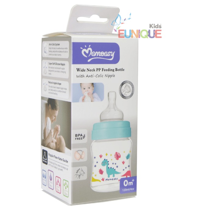 MOMEASY ANTI-COLIC WIDE NECK FEEDING BOTTLE-240ML